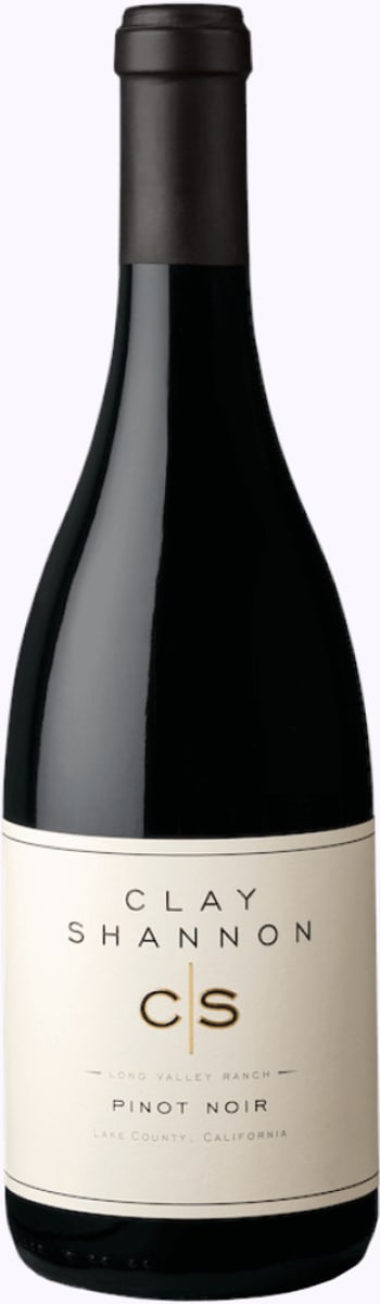 Clay Shannon Long Valley Ranch Pinot Noir 2019  Front Bottle Shot