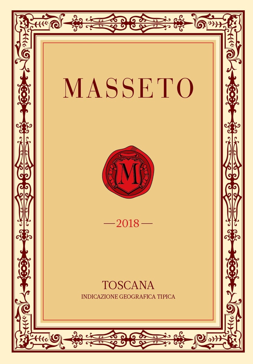 Masseto (3 Liter Bottle) 2018  Front Label
