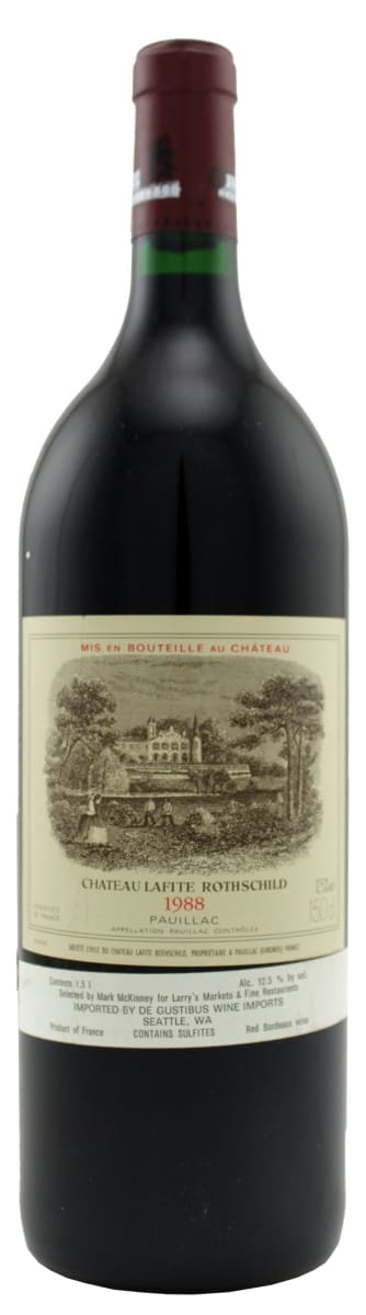 Chateau Lafite Rothschild  1988  Front Bottle Shot