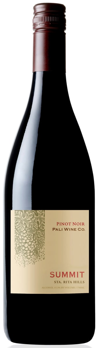 Pali Wine Co Summit Pinot Noir 2015 Front Bottle Shot