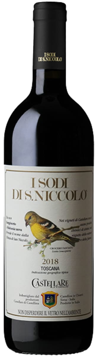 Castellare I Sodi S. Niccolo 2018  Front Bottle Shot