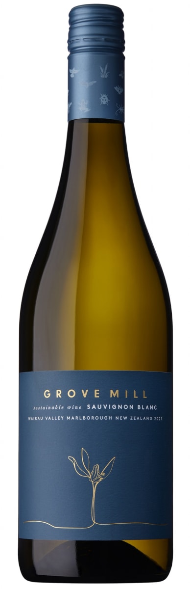 Grove Mill Sauvignon Blanc 2021  Front Bottle Shot