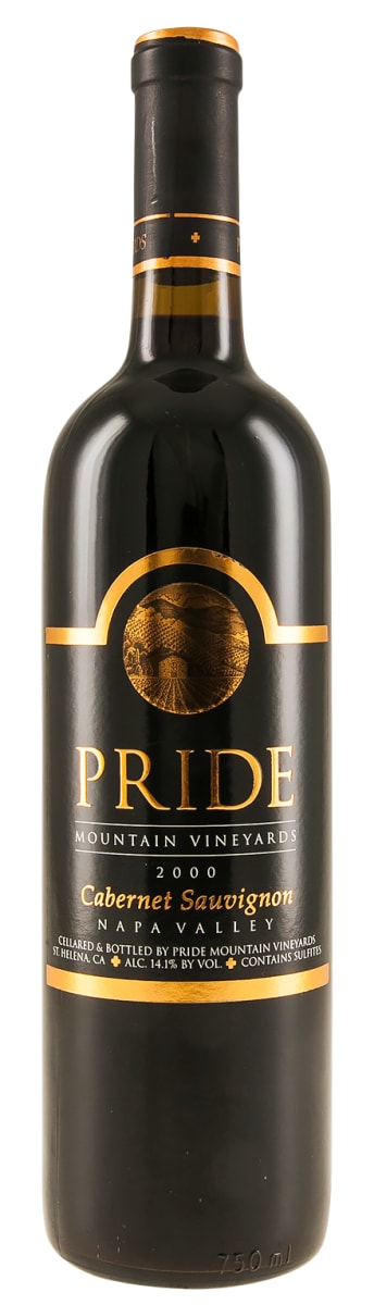 Pride Mountain Vineyards Cabernet Sauvignon 2000  Front Bottle Shot