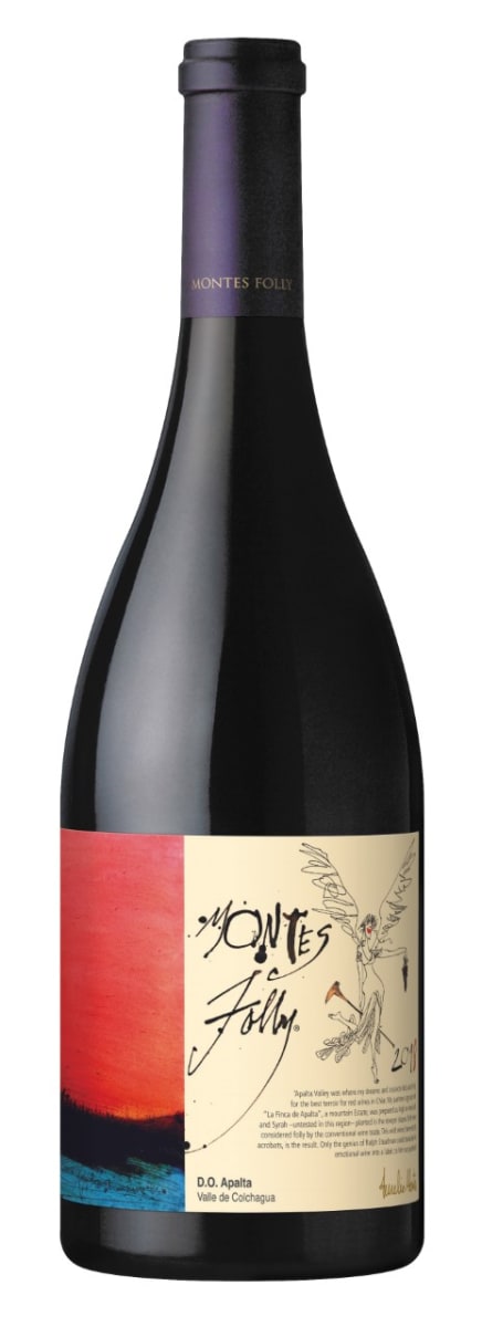 Montes Folly Syrah 2019  Front Bottle Shot