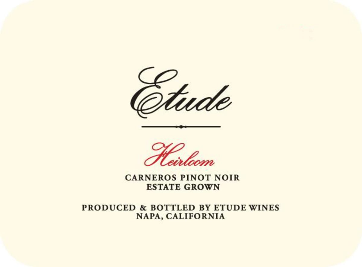 Etude Heirloom Pinot Noir 2002  Front Label