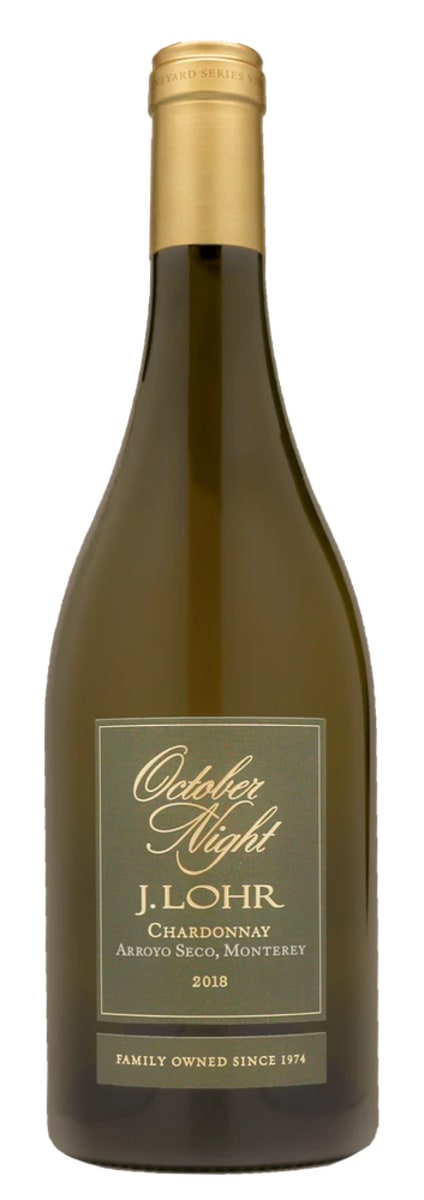 J. Lohr October Night Chardonnay 2018  Front Bottle Shot