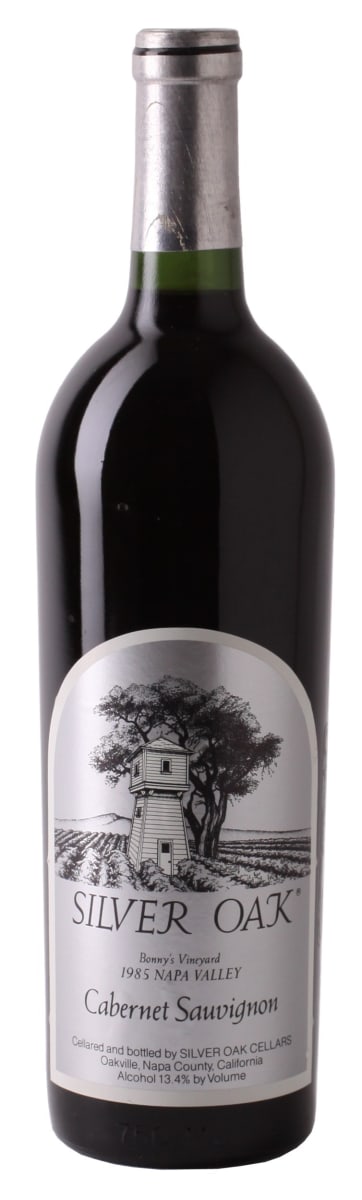 Silver Oak Napa Valley Bonny's Vineyard Cabernet Sauvignon (corroded capsule) 1985  Front Bottle Shot
