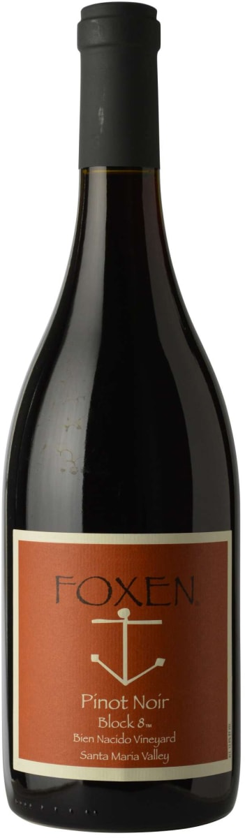 Foxen Bien Nacido Block 8 Pinot Noir 2018  Front Bottle Shot