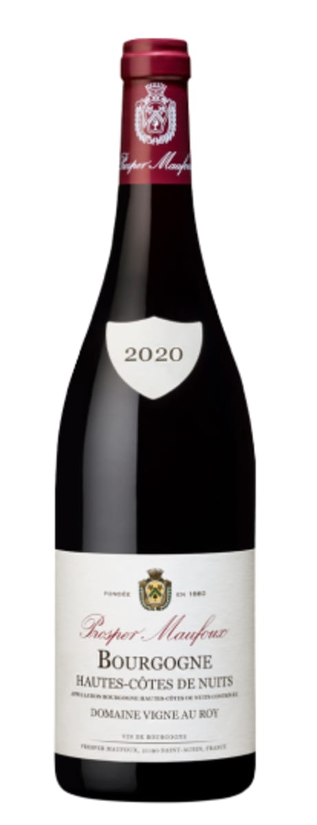 Prosper Maufoux Hautes Cotes de Nuits Vigne au Roy Rouge 2020  Front Bottle Shot