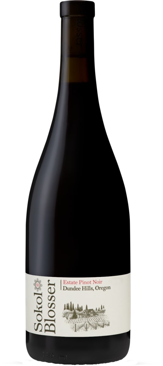 Sokol Blosser Dundee Hills Estate Pinot Noir 2021  Front Bottle Shot