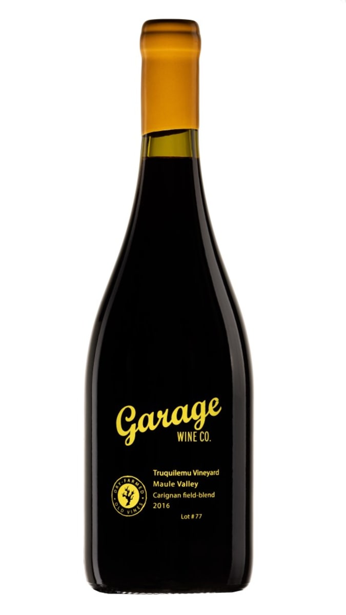 Garage Wine Co. Truquilemu Vineyard Lot 77 Carignan 2016 Front Bottle Shot