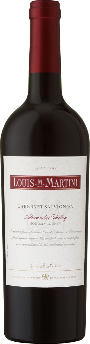 Louis Martini Alexander Valley Cabernet Sauvignon 2017  Front Bottle Shot