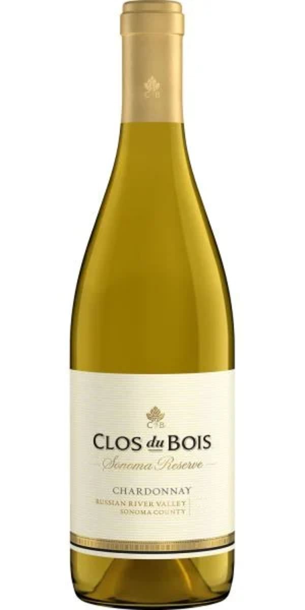 Clos du Bois Russian River Valley Reserve Chardonnay 2020  Front Bottle Shot