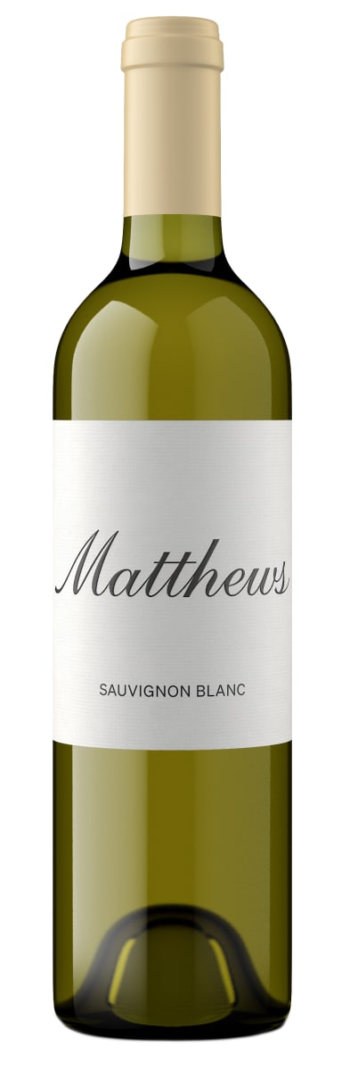 Matthews Winery Sauvignon Blanc 2020  Front Bottle Shot