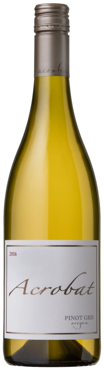 Acrobat Pinot Gris 2016 Front Bottle Shot
