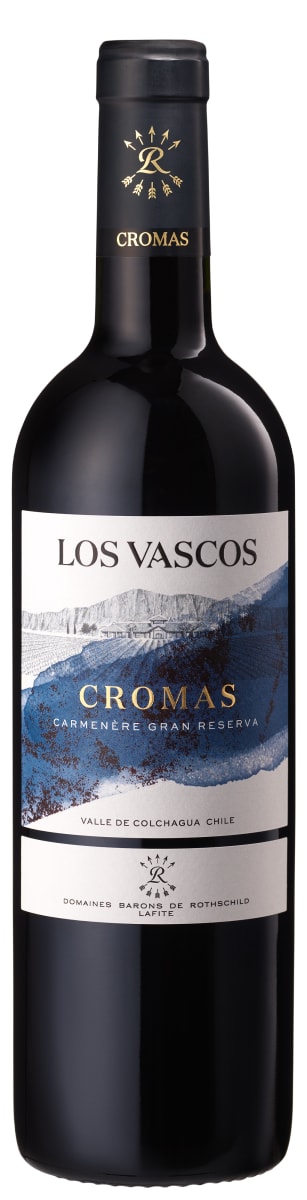Los Vascos Cromas Gran Reserva Carmenere 2020  Front Bottle Shot