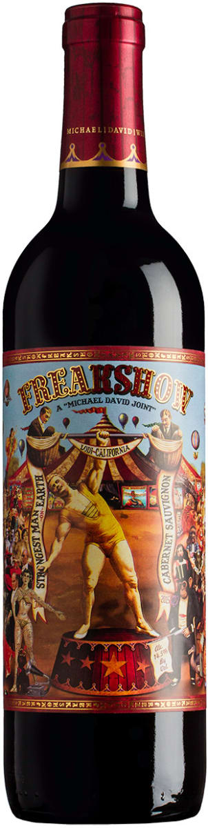 Michael David Winery Freakshow Cabernet Sauvignon 2015 Front Bottle Shot