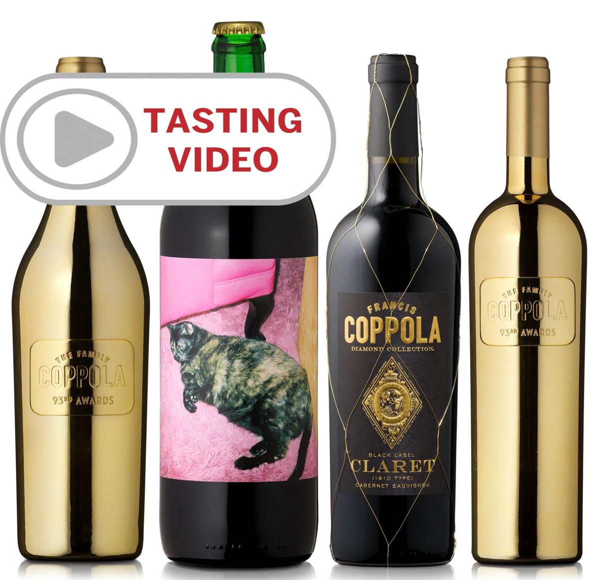 wine.com Coppola Awards Season Collection with Tasting Video  Gift Product Image