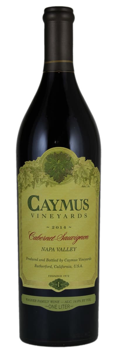 Caymus Napa Valley Cabernet Sauvignon (3 Liter Bottle) 2014  Front Bottle Shot
