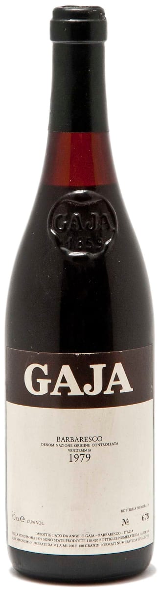 Gaja Barbaresco 1979 Front Bottle Shot