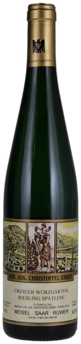 J.J. Christoffel Urziger Wurzgarten Riesling Spatlese 2018  Front Bottle Shot