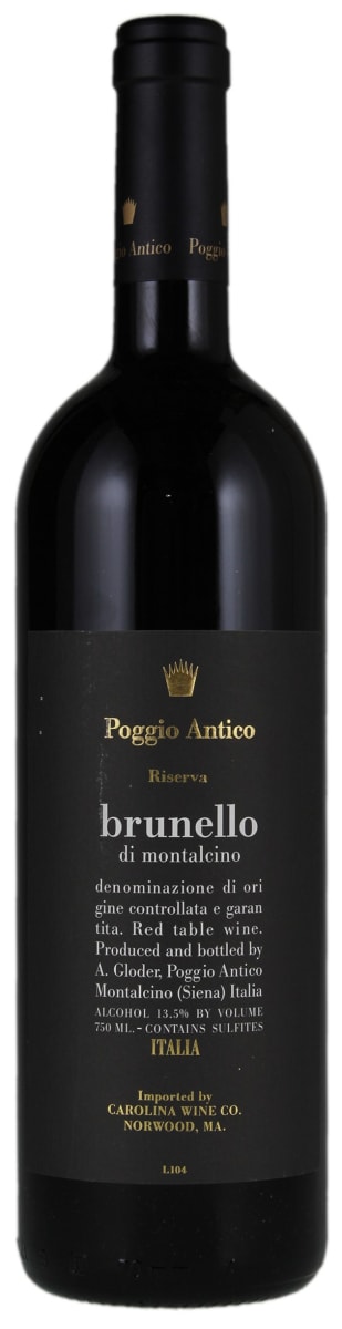 Poggio Antico Brunello di Montalcino Riserva 2007 Front Bottle Shot