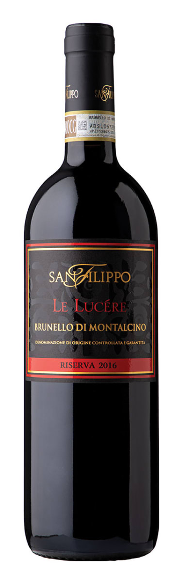 San Filippo Brunello di Montalcino Le Lucere Riserva 2016  Front Bottle Shot