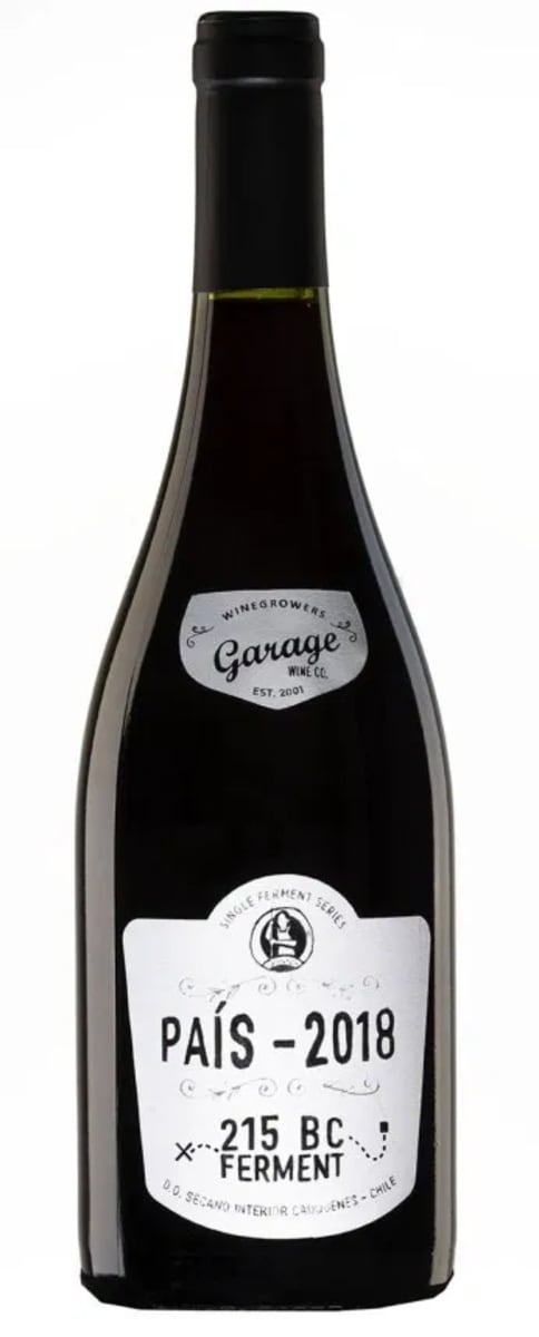Garage Wine Co. Pais 215 BC Ferment 2018 Front Bottle Shot