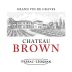 Chateau Brown  2015 Front Label