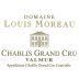 Domaine Louis Moreau Chablis Valmur Grand Cru 2015 Front Label