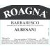 Roagna Barbaresco Albesani 2018  Front Label