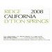 Ridge Lytton Springs 2008 Front Label
