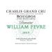 William Fevre Chablis Bougros Cote Bouguerots Grand Cru 2019 Front Label