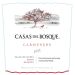 Casas del Bosque Reserva Carmenere 2019 Front Label