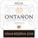 Bodegas Ontanon Gran Reserva 2010 Front Label