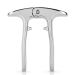 wine.com Viski Polished Silver Champagne Puller Gift Product Image