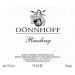 Donnhoff Nahe Estate Riesling Feinherb 2020 Front Label