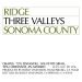 Ridge Three Valleys Red 2019 Front Label