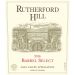 Rutherford Hill Barrel Select Red Blend 2016 Front Label