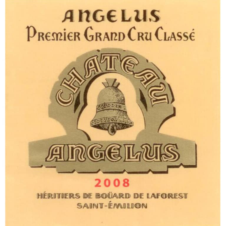 Chateau Angelus 2008 Front Label