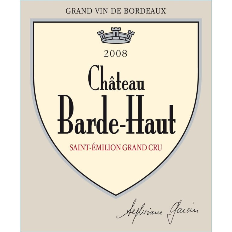 Chateau Barde Haut 2008 Front Label