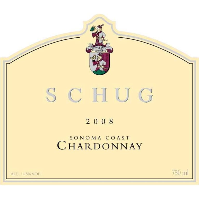 Schug Sonoma Coast Chardonnay 2008 Front Label