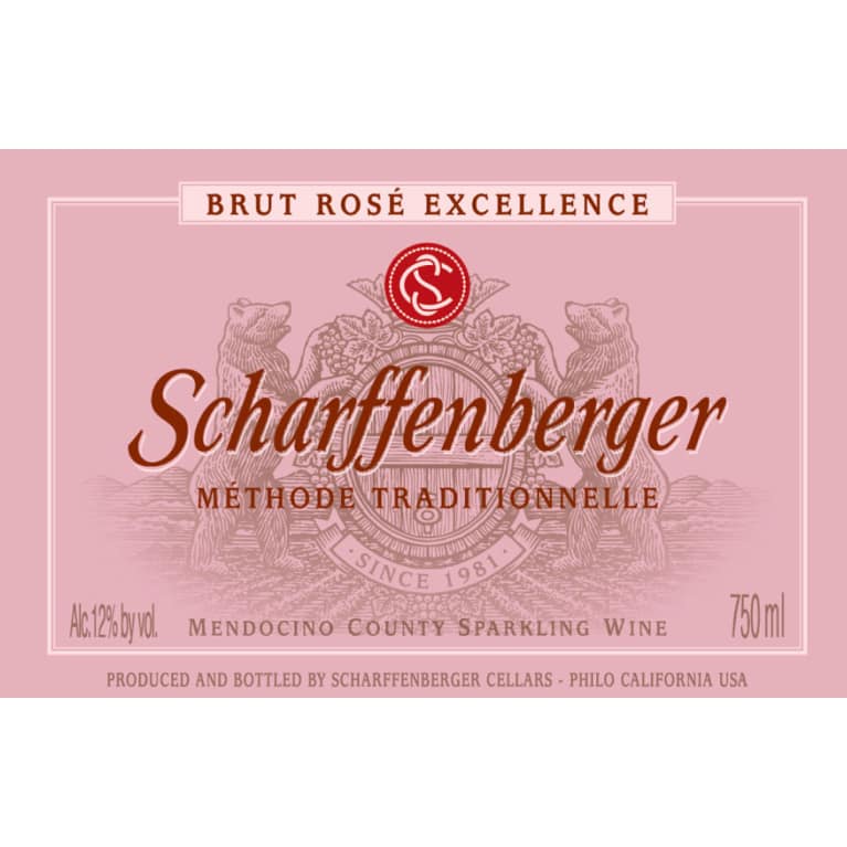 Scharffenberger Brut Rose Front Label