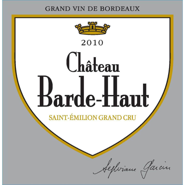 Chateau Barde Haut 2010 Front Label