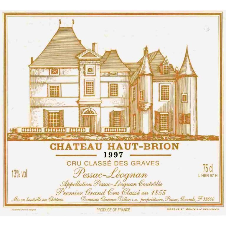 Chateau Haut-Brion 1997 Front Label