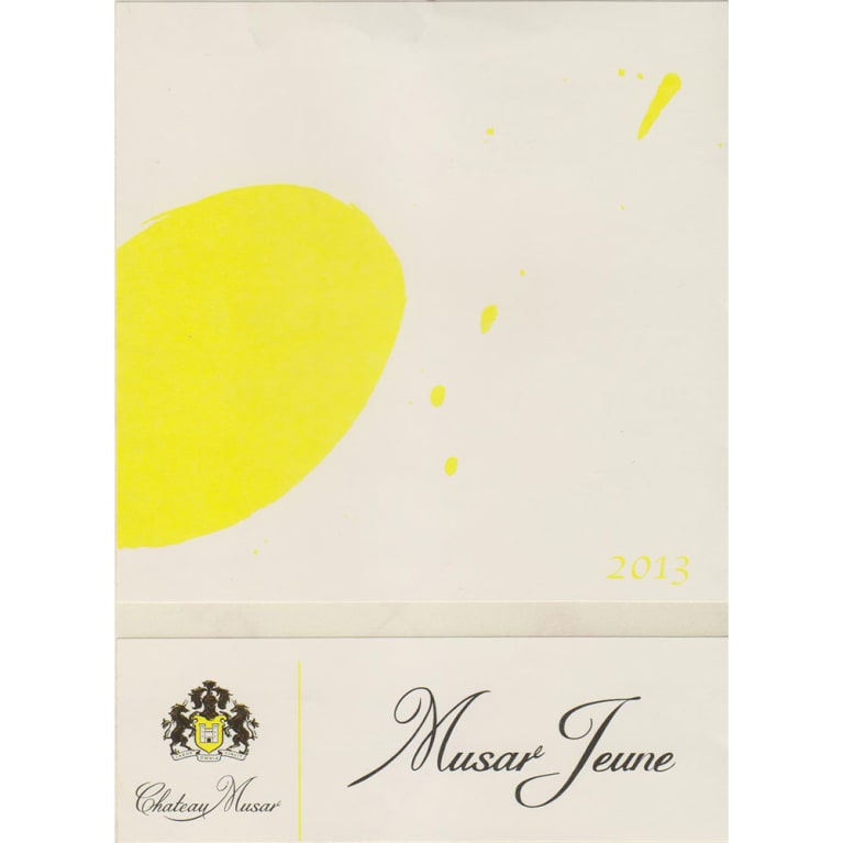 Chateau Musar Lebanon Jeune White 2013 Front Label