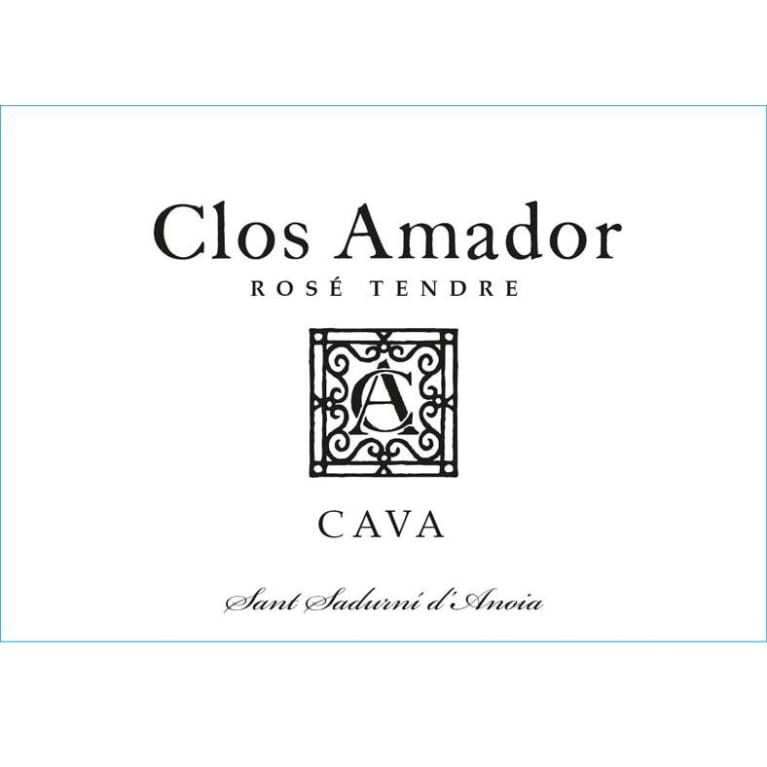 Clos Amador Cava Tendre Rose Front Label
