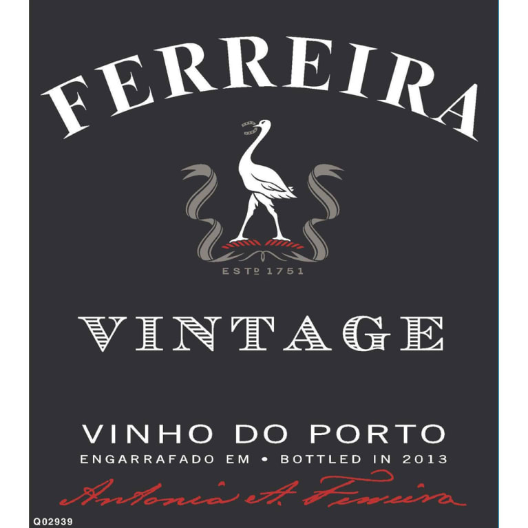 Ferreira Vintage Port 2007 Front Label