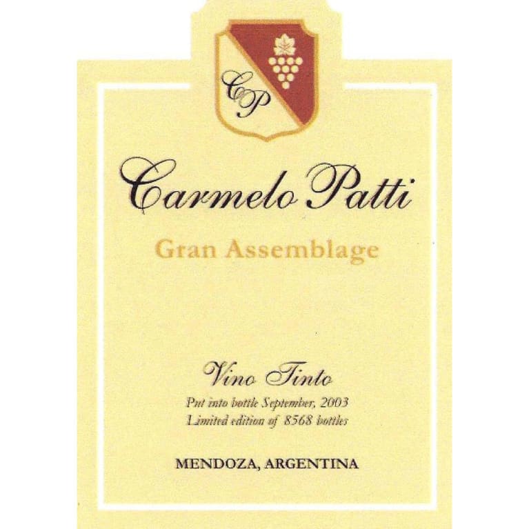 Carmelo Patti Gran Assemblage 2013 Front Label