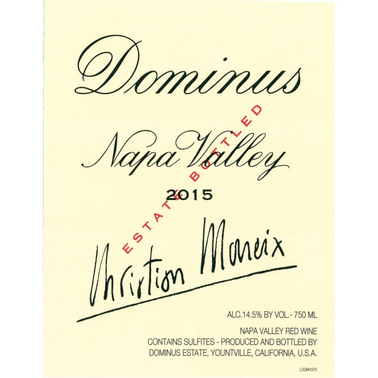 Dominus Estate 2015 Front Label